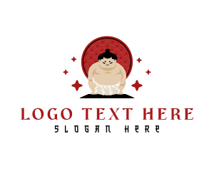 Oriental - Oriental Sumo Wrestler logo design