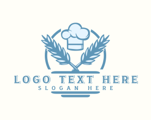 Chef Hat - Wheat Bread Baking logo design