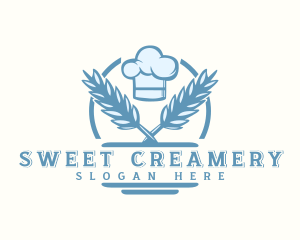 Wheat Bread Baking  logo design