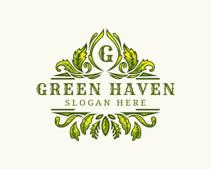 Elegant Gardening Foliage logo design