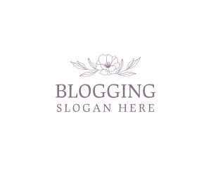 Personal - Floral Leaf Wordmark logo design