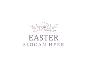 Plum - Floral Leaf Wordmark logo design