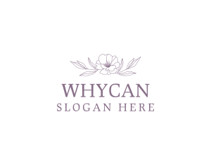 Plum - Floral Leaf Wordmark logo design