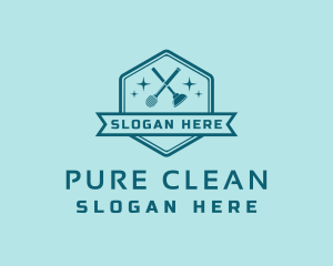 Clean Toilet Brush & Plunger logo design