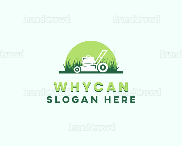 Yard Grass Lawn Mower Logo