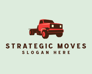 Moving Truck Transport logo design