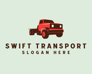 Moving Truck Transport logo design