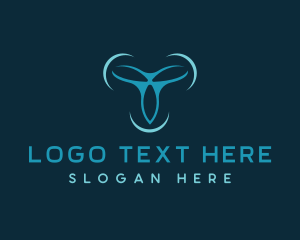 Logistics - Abstract Aerial Drone logo design