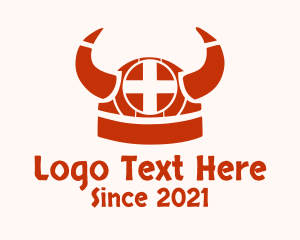 Medieval - Nordic Viking Helmet logo design