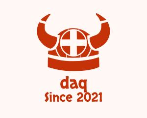 Viking-helmet - Nordic Viking Helmet logo design