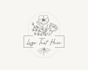 Flower - Elegant Floral Bouquet logo design