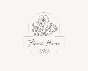Bouquet - Elegant Floral Bouquet logo design