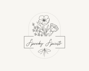 Floral Bouquet Floristry logo design