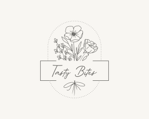 Wedding - Elegant Floral Bouquet logo design