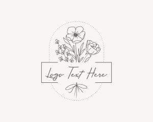 Elegant Floral Bouquet Logo