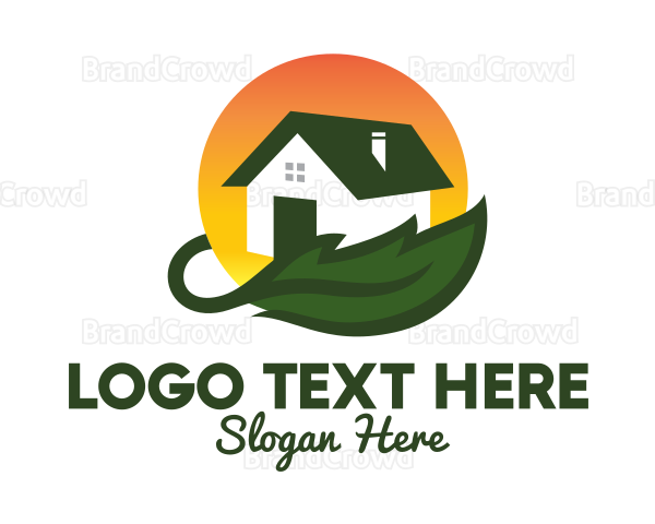 Green Living Home Builder Logo