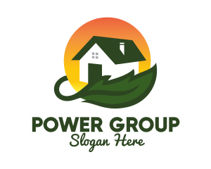 Green Living Home Builder  logo design