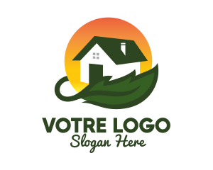 Architect - Green Living Home Builder logo design