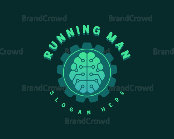 Cogwheel Brain Technology Logo