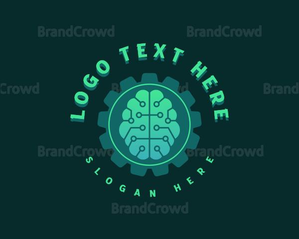 Cogwheel Brain Technology Logo
