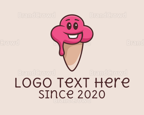 Ice Cream Mascot Logo