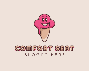 Baby Ice Cream Cone logo design