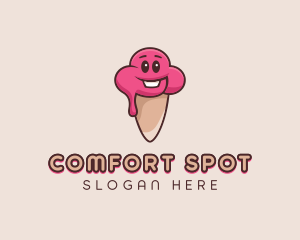 Baby Ice Cream Cone logo design