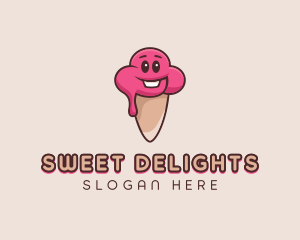 Baby Ice Cream Cone logo design