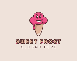 Baby Ice Cream Cone logo design