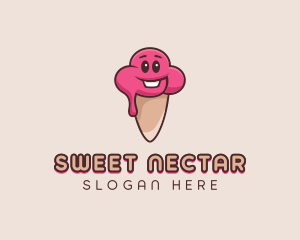 Baby Ice Cream Cone logo design