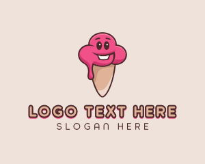 Mascot - Baby Ice Cream Cone logo design