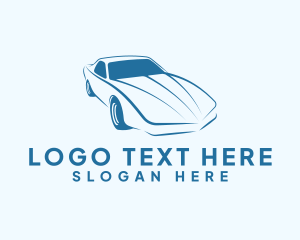 Drive - Blue Car Garage logo design