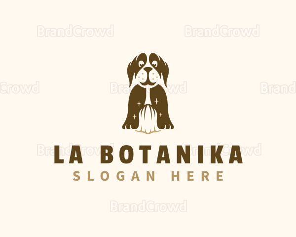 Cleaning Broom Dog Logo