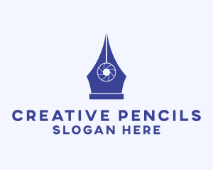 Pen Camera Shutter logo design