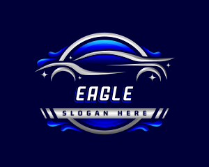 Car Wash Sedan Logo