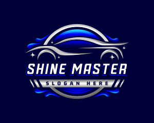 Buffing - Car Wash Sedan logo design