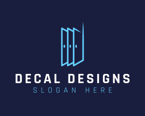 Three Doors Letter D logo design