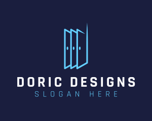 Three Doors Letter D logo design