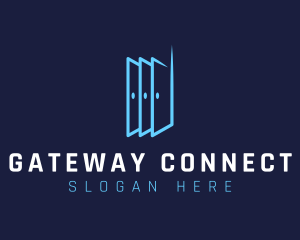 Gateway - Three Doors Letter D logo design