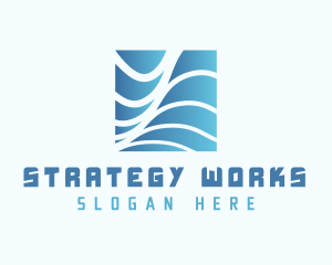 Generic Consulting Wave logo design