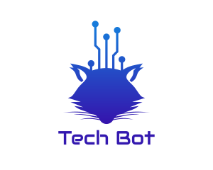 Bot Technology Fox logo design