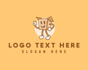 Import - Package Box Delivery logo design