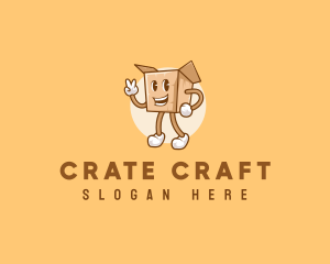 Crate - Package Box Delivery logo design