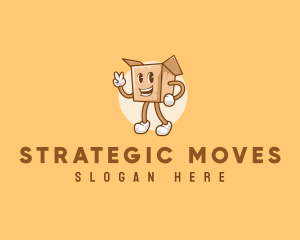 Package Box Delivery logo design