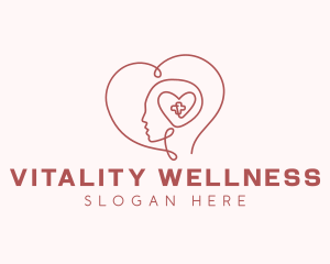 Mental Heart Wellness logo design