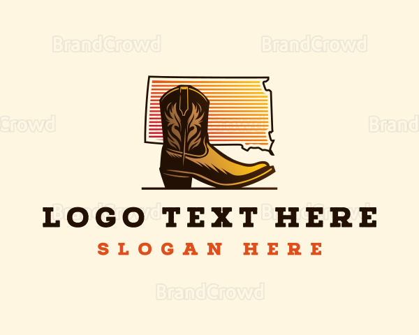 Leather Cowboy Boot Logo