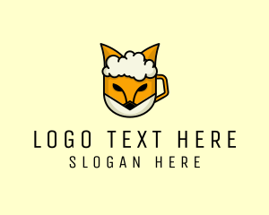 Bartender - Fox Craft Beer logo design