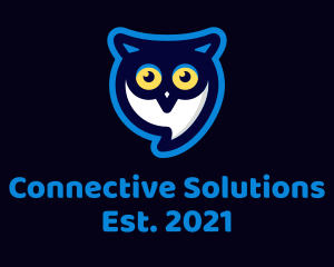 Communicate - Owl Messaging App logo design
