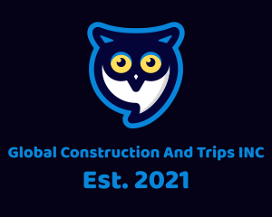 Fun - Owl Messaging App logo design