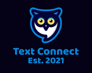 Texting - Owl Messaging App logo design